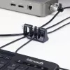 StarTech.com Periferinių įrenginių kabelių inkarinis užraktas, skirtas apsaugoti klaviatūrą/pelę, kabelių užraktas bendro naudojimo biuro/viešųjų kompiuterių, kabelių gaudyklė suderinama su nešiojamojo kompiuterio apsaugos kabeliu/pakabinama spyna – TAA