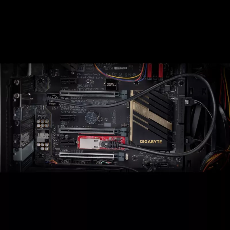 StarTech.com 1 prievado 2.5GbE M.2 2280 tinklo plokštė, kelių gigabitų sparta (2.5G/1G/100M/10M), NBASE-T (802.3bz) NIC, M.2 B+M raktas, PCIe Ethernet sąsaja, SFF / staliniams kompiuteriams – TAA