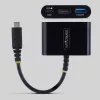 StarTech.com USB-C į HDMI daugiafunkcis adapteris su 140 W PD įkrovimu, 4K 60Hz HDMI, USB 5Gbps šakotuvas, mini dokas, skirtas MacBook / Dell / Thinkpad / HP / iPad / planšetiniams kompiuteriams
