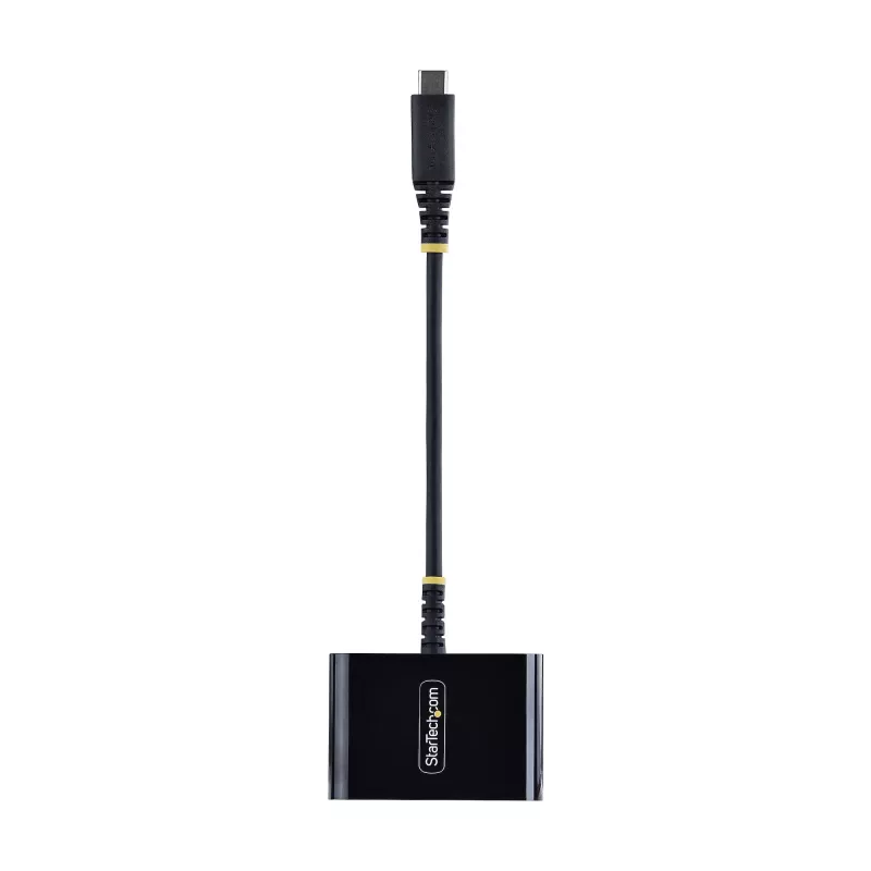 StarTech.com USB-C į HDMI daugiafunkcis adapteris su 140 W PD įkrovimu, 4K 60Hz HDMI, USB 5Gbps šakotuvas, mini dokas, skirtas MacBook / Dell / Thinkpad / HP / iPad / planšetiniams kompiuteriams