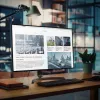 StarTech.com 24 colių 16:10 mėlynos šviesos filtras, mėlynos šviesos ekrano filtras 24 colių kompiuterio monitoriui, mažina akių įtampą, dvigubos tvirtinimo galimybės, atitinka TAA
