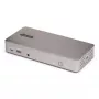 „StarTech.com“ trijų monitorių USB4 prijungimo stotelė, 4K 60Hz HDMI arba DisplayPort, 100W nešiojamojo kompiuterio įkrovimas, 2,5GbE, USB-C kelių monitorių dokas, nereikalaujanti tvarkyklių