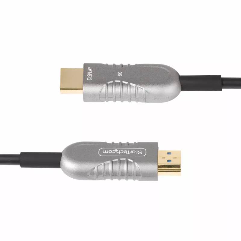 StarTech.com 30ft (9,1 m) HDMI 2.1 hibridinis aktyvus optinis kabelis (AOC), CMP, plenum patvirtintas, 8K itin didelės spartos HDMI 2.1/2.0 šviesolaidinis kabelis, 48 Gbit/s, 8K 60 Hz / 4K 120 Hz, HDR10+/FRL/TMDS/eARC