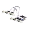 “StarTech.com” 4 prievadų nuoseklioji PCIe kortelė, keturių prievadų PCI Express į RS232/RS422/RS485 (DB9) nuoseklioji kortelė, komplekte žemo profilio laikiklis, 16C1050 UART, Windows/Linux, atitinka TAA – 4 lygio ESD apsauga