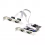 “StarTech.com” 4 prievadų nuoseklioji PCIe kortelė, keturių prievadų PCI Express į RS232/RS422/RS485 (DB9) nuoseklioji kortelė, komplekte žemo profilio laikiklis, 16C1050 UART, Windows/Linux, atitinka TAA – 4 lygio ESD apsauga