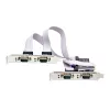 “StarTech.com” 4 prievadų nuoseklioji PCIe kortelė, keturių prievadų PCI Express į RS232/RS422/RS485 (DB9) nuoseklioji kortelė, komplekte žemo profilio laikiklis, 16C1050 UART, Windows/Linux, atitinka TAA – 4 lygio ESD apsauga