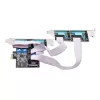 “StarTech.com” 4 prievadų nuoseklioji PCIe kortelė, keturių prievadų PCI Express į RS232/RS422/RS485 (DB9) nuoseklioji kortelė, komplekte žemo profilio laikiklis, 16C1050 UART, Windows/Linux, atitinka TAA – 4 lygio ESD apsauga