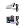 “StarTech.com” 4 prievadų nuoseklioji PCIe kortelė, keturių prievadų PCI Express į RS232/RS422/RS485 (DB9) nuoseklioji kortelė, komplekte žemo profilio laikiklis, 16C1050 UART, Windows/Linux, atitinka TAA – 4 lygio ESD apsauga