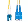StarTech.com 20 m (65,6 pėd.) LC į SC (UPC) OS2 vienmodis dvipusis šviesolaidinis kabelis, 9/125 µm, 100G, nejautrus lenkimui, mažas įterpimo nuostolis – LSZH šviesolaidinis sujungimo laidas
