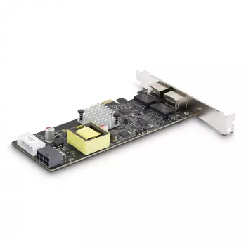 StarTech.com 2 prievadų 2,5 Gbps NBASE-T PoE tinklo plokštė, du Intel I225-V, 802.3af/at PoE+ kelių gigabitų NIC, PCI Express serverio LAN plokštė, LP4/8 kontaktų maitinama per PCIe
