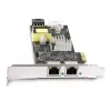 StarTech.com 2 prievadų 2,5 Gbps NBASE-T PoE tinklo plokštė, du Intel I225-V, 802.3af/at PoE+ kelių gigabitų NIC, PCI Express serverio LAN plokštė, LP4/8 kontaktų maitinama per PCIe