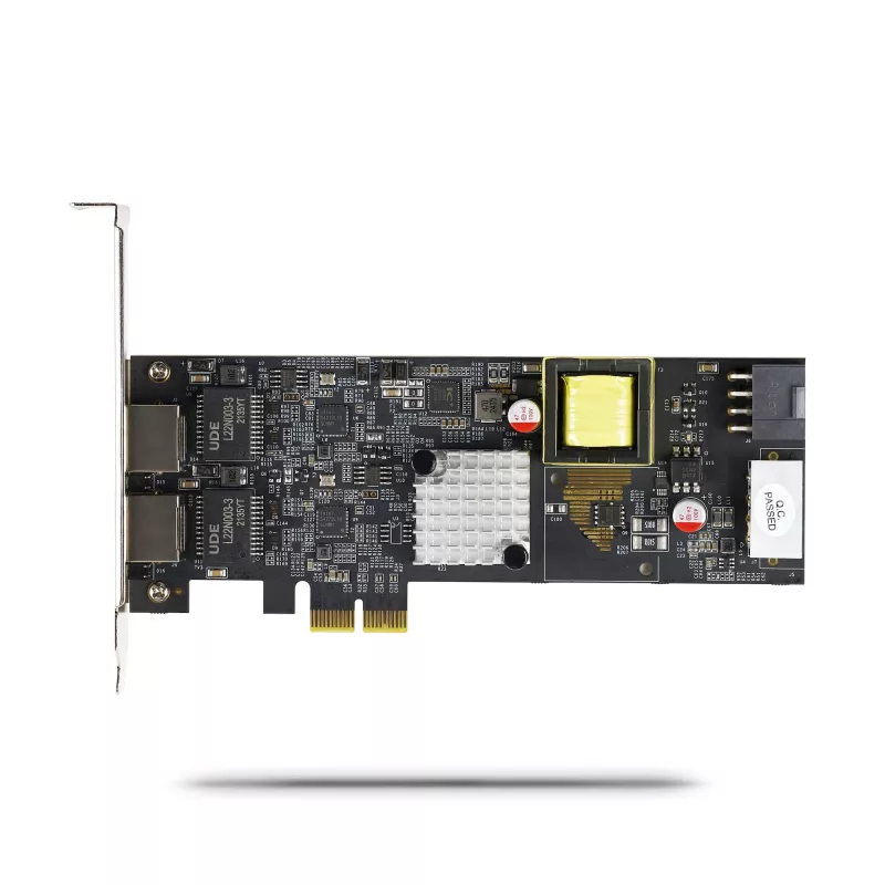 StarTech.com 2 prievadų 2,5 Gbps NBASE-T PoE tinklo plokštė, du Intel I225-V, 802.3af/at PoE+ kelių gigabitų NIC, PCI Express serverio LAN plokštė, LP4/8 kontaktų maitinama per PCIe
