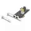 StarTech.com 2 prievadų 2,5 Gbps NBASE-T PoE tinklo plokštė, du Intel I225-V, 802.3af/at PoE+ kelių gigabitų NIC, PCI Express serverio LAN plokštė, LP4/8 kontaktų maitinama per PCIe