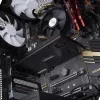 StarTech.com dviejų lizdų M.2 NVMe SSD į PCIe x8 išimamas mobilusis stovas; reikalingas bifurkavimas; montavimas be įrankių, PCIe galinė plokštė su dviem karšto keitimo diskų lizdais