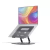 StarTech.com Sukamas nešiojamojo kompiuterio stovas, 360° pasukamas, ergonominis staltiesės kėliklis kompiuteriui, pakeliamas dėklas su reguliuojamu pasvirimu, maks. 11 svarų/5 kg, aliuminio konstrukcija, nešiojamas dizainas