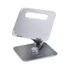 StarTech.com Teleskopinis nešiojamojo kompiuterio stovas, 360° pasukamas pagrindas, besisukantis kompiuterio stovas stalui, reguliuojamas aukštis ir pasvirimas, maks. 11 svarų/5 kg, aliuminio konstrukcija, nešiojama konstrukcija