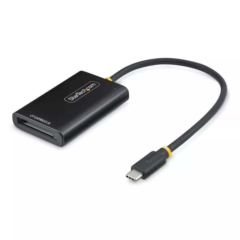 StarTech.com USB-C CFexpress Type B kortelių skaitytuvas, USB 10 Gbps, nešiojamasis atminties kortelių skaitytuvas, USB Type-C į CF Express 2.0 adapteris, veikia su bet kuria operacine sistema