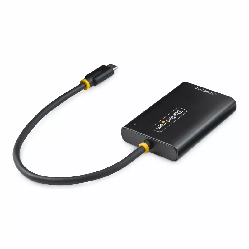 StarTech.com USB-C CFexpress Type B kortelių skaitytuvas, USB 10 Gbps, nešiojamasis atminties kortelių skaitytuvas, USB Type-C į CF Express 2.0 adapteris, veikia su bet kuria operacine sistema