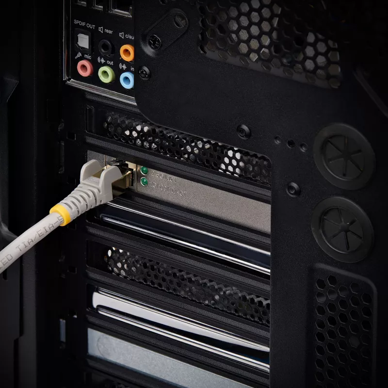 StarTech.com 1 prievado 2,5 Gbps NBASE-T PCIe tinklo plokštė, Intel® I225-V, vieno prievado kompiuterio tinklo plokštė, Ethernet MultiGigabit NIC, PCI Express serverio LAN plokštė