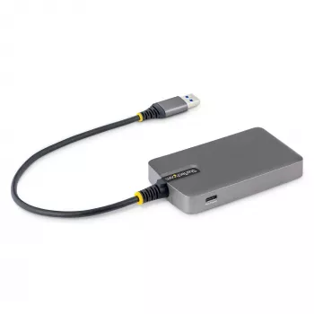 StarTech.com 4 prievadų USB-A šakotuvas, 5 Gbps, maitinamas per magistralę, USB-A į 4x USB-A šakotuvas su USB-C pagalbiniu maitinimo įvadu, 1 pėdos / 30 cm prieglobos kabelis, nešiojamasis staliniam / nešiojamam kompiuteriui skirtas USB šakotuvas
