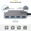 StarTech.com 4 prievadų USB-A šakotuvas, 5 Gbps, maitinamas per magistralę, USB-A į 4x USB-A šakotuvas su USB-C pagalbiniu maitinimo įvadu, 1 pėdos / 30 cm prieglobos kabelis, nešiojamasis staliniam / nešiojamam kompiuteriui skirtas USB šakotuvas