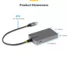 StarTech.com 4 prievadų USB-A šakotuvas, 5 Gbps, maitinamas per magistralę, USB-A į 4x USB-A šakotuvas su USB-C pagalbiniu maitinimo įvadu, 1 pėdos / 30 cm prieglobos kabelis, nešiojamasis staliniam / nešiojamam kompiuteriui skirtas USB šakotuvas