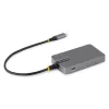 StarTech.com 4 prievadų USB-C šakotuvas, 5 Gbps, maitinamas per magistralę, USB-C į 4x USB-A šakotuvas su USB-C pagalbiniu maitinimo įvadu, 30 cm pagrindinis laidas, nešiojamas staliniams / nešiojamiesiems kompiuteriams USB šakotuvas