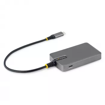 StarTech.com 4 prievadų USB-C šakotuvas, 5 Gbps, maitinamas per magistralę, USB-C į 4x USB-A šakotuvas su USB-C pagalbiniu maitinimo įvadu, 30 cm pagrindinis laidas, nešiojamas staliniams / nešiojamiesiems kompiuteriams USB šakotuvas
