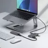 StarTech.com 4 prievadų USB-C šakotuvas, 5 Gbps, maitinamas per magistralę, USB-C į 4x USB-A šakotuvas su USB-C pagalbiniu maitinimo įvadu, 30 cm pagrindinis laidas, nešiojamas staliniams / nešiojamiesiems kompiuteriams USB šakotuvas