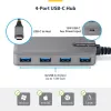 StarTech.com 4 prievadų USB-C šakotuvas, 5 Gbps, maitinamas per magistralę, USB-C į 4x USB-A šakotuvas su USB-C pagalbiniu maitinimo įvadu, 30 cm pagrindinis laidas, nešiojamas staliniams / nešiojamiesiems kompiuteriams USB šakotuvas