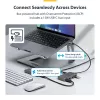 StarTech.com 4 prievadų USB-C šakotuvas, 5 Gbps, maitinamas per magistralę, USB-C į 4x USB-A šakotuvas su USB-C pagalbiniu maitinimo įvadu, 30 cm pagrindinis laidas, nešiojamas staliniams / nešiojamiesiems kompiuteriams USB šakotuvas