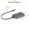 StarTech.com 4 prievadų USB-C šakotuvas, 5 Gbps, maitinamas per magistralę, USB-C į 4x USB-A šakotuvas su USB-C pagalbiniu maitinimo įvadu, 30 cm pagrindinis laidas, nešiojamas staliniams / nešiojamiesiems kompiuteriams USB šakotuvas