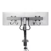 StarTech.com stalinis dvigubas monitoriaus laikiklis su skersiniu, iki 27 colių ekranams, VESA 75x75/100x100, maks. 15 kg, C formos spaustuvas, visiškai lankstus, mechaninė spyruoklė, TAA