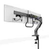StarTech.com stalinis dvigubas monitoriaus laikiklis su skersiniu, iki 27 colių ekranams, VESA 75x75/100x100, maks. 15 kg, C formos spaustuvas, visiškai lankstus, mechaninė spyruoklė, TAA
