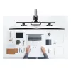 StarTech.com stalinis dvigubas monitoriaus laikiklis su skersiniu, iki 27 colių ekranams, VESA 75x75/100x100, maks. 15 kg, C formos spaustuvas, visiškai lankstus, mechaninė spyruoklė, TAA