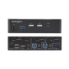 StarTech.com 2 prievadų DisplayPort KVM jungiklis, 4K 60Hz, DP 1.2, EDID valdymas, 2 prievadų USB 3.0 šakotuvas, 4x USB HID prievadai, TAA atitikimas