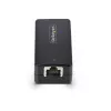 StarTech.com 1 prievado gigabitinio tinklo izoliatorius, kompaktiškas linijinis RJ45 eterneto mova su 4 kV galvanine izoliacija, IP40, montuojamas ant DIN bėgelio, atitinka TAA