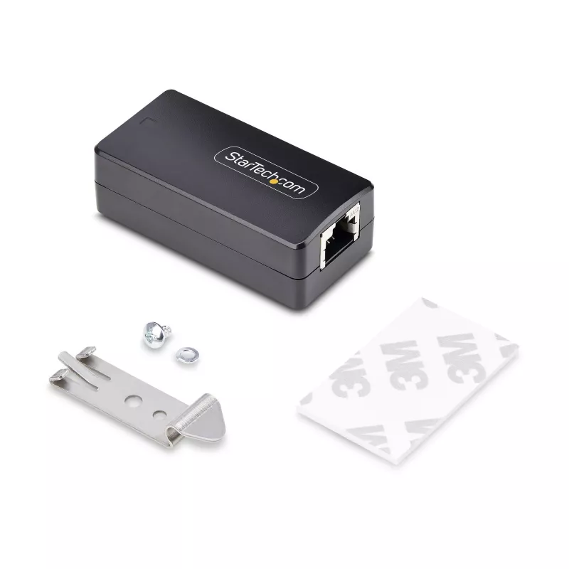 StarTech.com 1 prievado gigabitinio tinklo izoliatorius, kompaktiškas linijinis RJ45 eterneto mova su 4 kV galvanine izoliacija, IP40, montuojamas ant DIN bėgelio, atitinka TAA