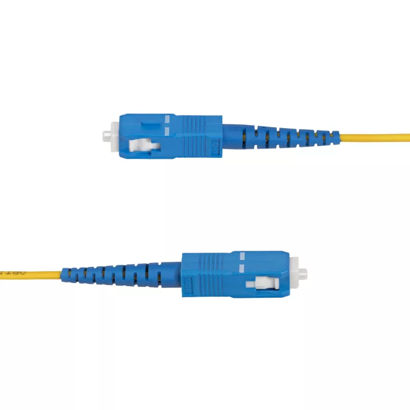 StarTech.com 3 m (9,8 pėd.) LC į SC (UPC) OS2 vienmodis vienpusis šviesolaidinis kabelis, 9/125 µm, 40G/100G, nejautrus lenkimui, maži įterpimo nuostoliai – LSZH šviesolaidinis komutacinis kabelis