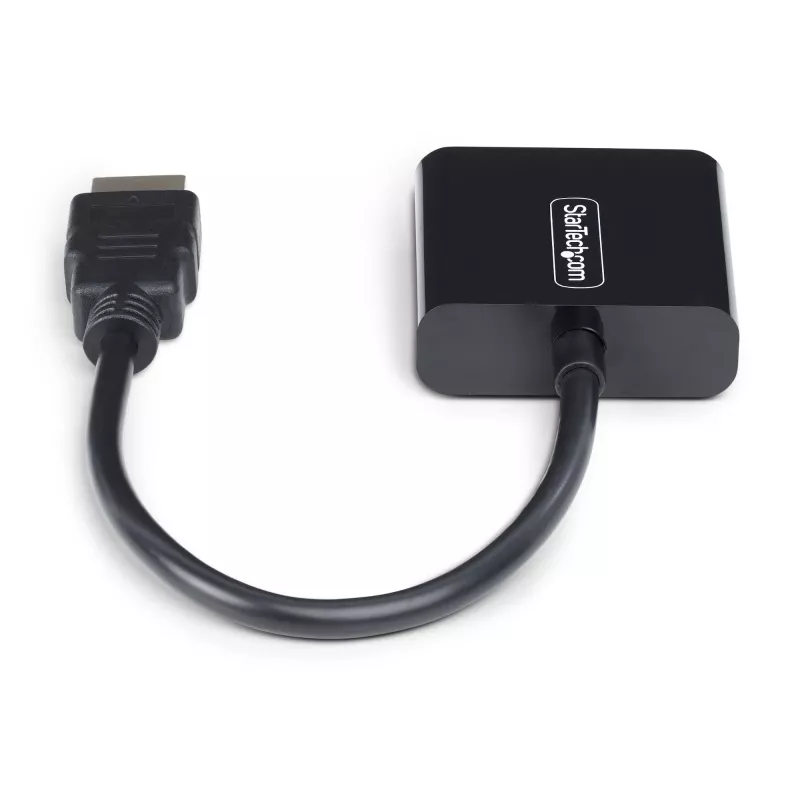 StarTech.com HDMI į VGA adapteris, aktyvus vaizdo keitiklis nešiojamiesiems / stacionariesiems kompiuteriams, 1920 × 1080 (1080p), HDMI šaltinis į VGA monitorių / ekraną / projektorių