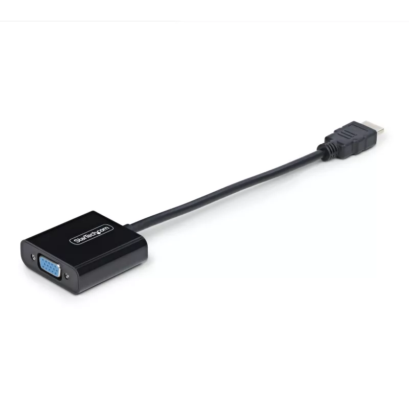 StarTech.com HDMI į VGA adapteris, aktyvus vaizdo keitiklis nešiojamiesiems / stacionariesiems kompiuteriams, 1920 × 1080 (1080p), HDMI šaltinis į VGA monitorių / ekraną / projektorių