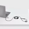 StarTech.com 10-Pack Dual-Access Laptop Lock, 6.5ft (2m) Keyed Alike and Combination Security kabelis Lock for K-Slot Devices, Computer Anti-Theft Steel kabelis