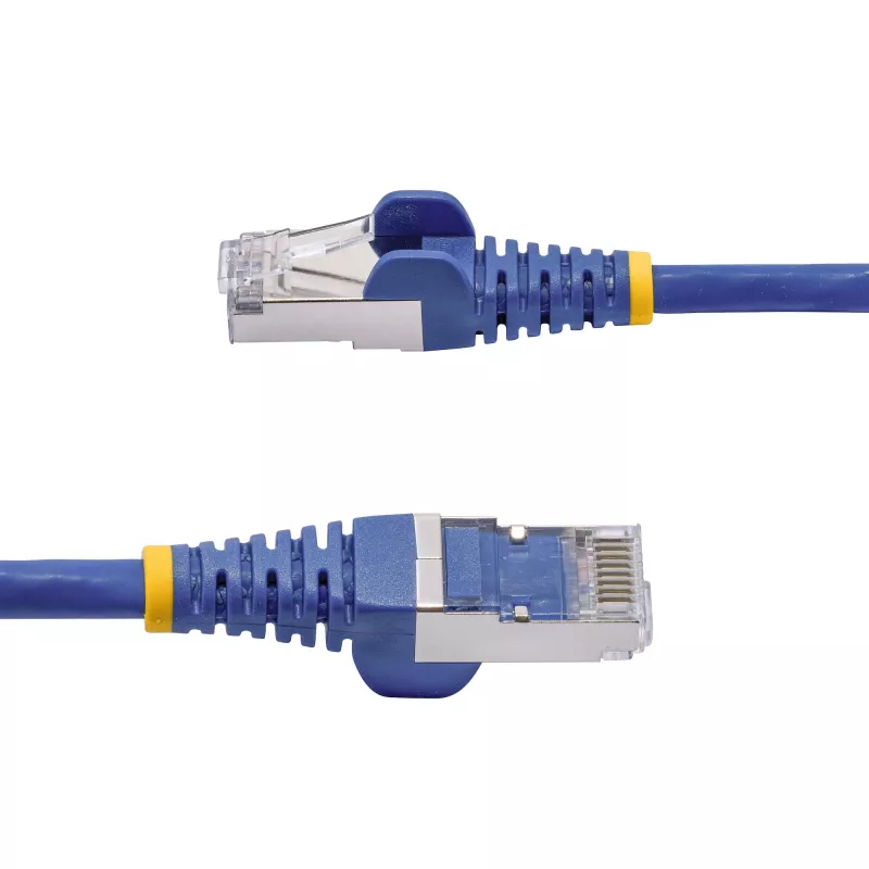 StarTech.com 3m Mėlynas CAT8 Ethernet kabelis, Besąsparūs RJ45, 25G/40G, 2000MHz, 100W PoE++, S/FTP, 26AWG gryno vario viela, LSZH, ekranuotas tinklo komutacinis kabelis su įtempimų mažinimo elementais, individualiai testuotas