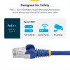 StarTech.com 3m Mėlynas CAT8 Ethernet kabelis, Besąsparūs RJ45, 25G/40G, 2000MHz, 100W PoE++, S/FTP, 26AWG gryno vario viela, LSZH, ekranuotas tinklo komutacinis kabelis su įtempimų mažinimo elementais, individualiai testuotas