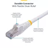 StarTech.com 3m Mėlynas CAT8 Ethernet kabelis, Besąsparūs RJ45, 25G/40G, 2000MHz, 100W PoE++, S/FTP, 26AWG gryno vario viela, LSZH, ekranuotas tinklo komutacinis kabelis su įtempimų mažinimo elementais, individualiai testuotas