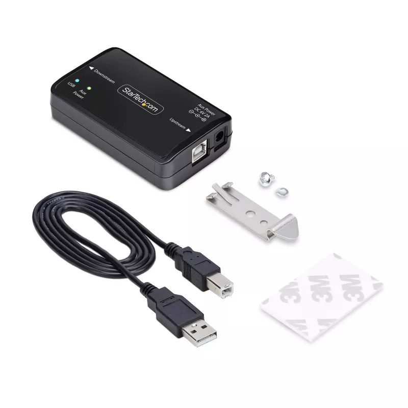 StarTech.com USB Galvanic Isolator, Up To 6KV, Electrical Noise Isolator, IP40, DIN Rail Mount, Isolated Power Filter, USB 2.0/1.1, 5V/250mA, Plug-and-Play, TAA