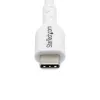 “StarTech.com” 3 m (9,8 pėd.) baltas USB-C įkrovimo kabelis, USB C laidas, USB 2.0 C tipo nešiojamojo kompiuterio įkroviklio laidas, 60 W 3 A maitinimo tiekimas, TPE apvalkalas, USB-C duomenų perdavimo laidas, M/M
