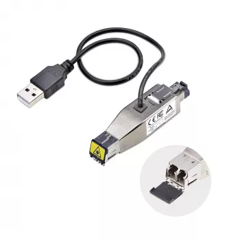 “StarTech.com” gigabitinio optinio į RJ45 eterneto medijos keitiklio adapteris, optinis vienmodis 10 km / daugiamodis 800 m, maitinamas per USB, kompaktiškas dizainas, metalinis korpusas, mikro mini, TAA