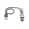 “StarTech.com” gigabitinio optinio į RJ45 eterneto medijos keitiklio adapteris, optinis vienmodis 10 km / daugiamodis 800 m, maitinamas per USB, kompaktiškas dizainas, metalinis korpusas, mikro mini, TAA