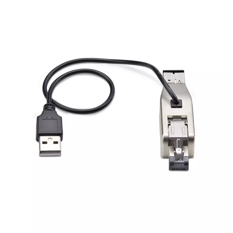 “StarTech.com” gigabitinio optinio į RJ45 eterneto medijos keitiklio adapteris, optinis vienmodis 10 km / daugiamodis 800 m, maitinamas per USB, kompaktiškas dizainas, metalinis korpusas, mikro mini, TAA